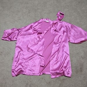 Victoria's Secret Satin Pink Robe